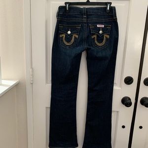 True religion women boot cut leg jeans
